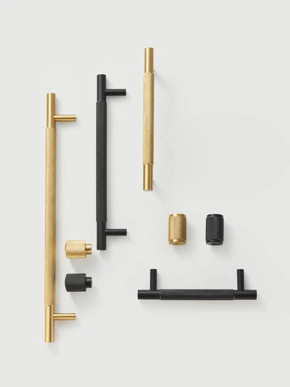 Brass Cross Knurled Handle – Gold, Antique & Black Brass Cabinet Pulls and T-Bar Knobs