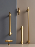 Solid Brass European Luxury Handle – Cabinet Knobs & T-Bar Drawer Pull