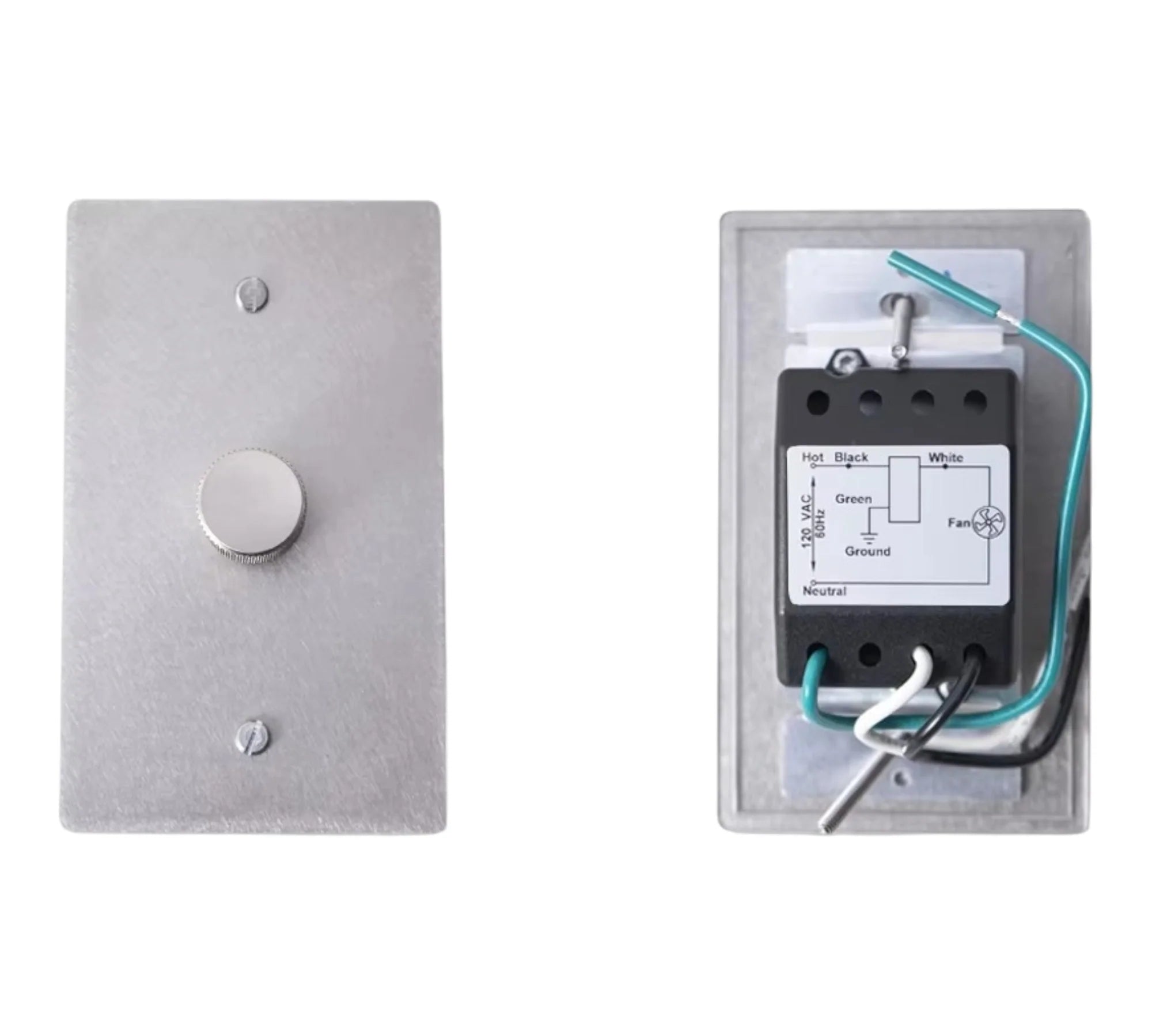Stainless steel Fan control switch