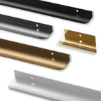 Hidden Cabinet Edge Pull Handle – Aluminum Kitchen Drawer & Cupboard Pull