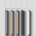 Invisible Aluminum Edge Pull Handle – Modern Curved Cabinet & Drawer Pull