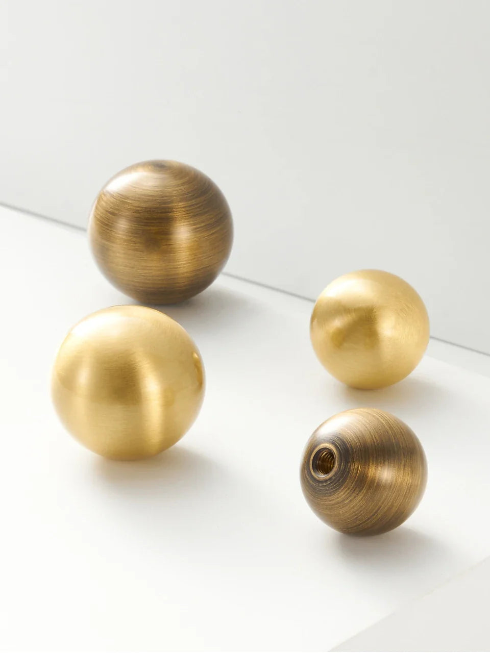 Brass Round Ball Handle – Long T-Bar Cabinet & Drawer Pull