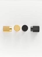 Solid Brass Knurled Cabinet Knob – Brushed Cross Design