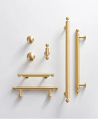 French Luxury Brass Handle – Gold Cabinet & Wardrobe Pull Knob Set