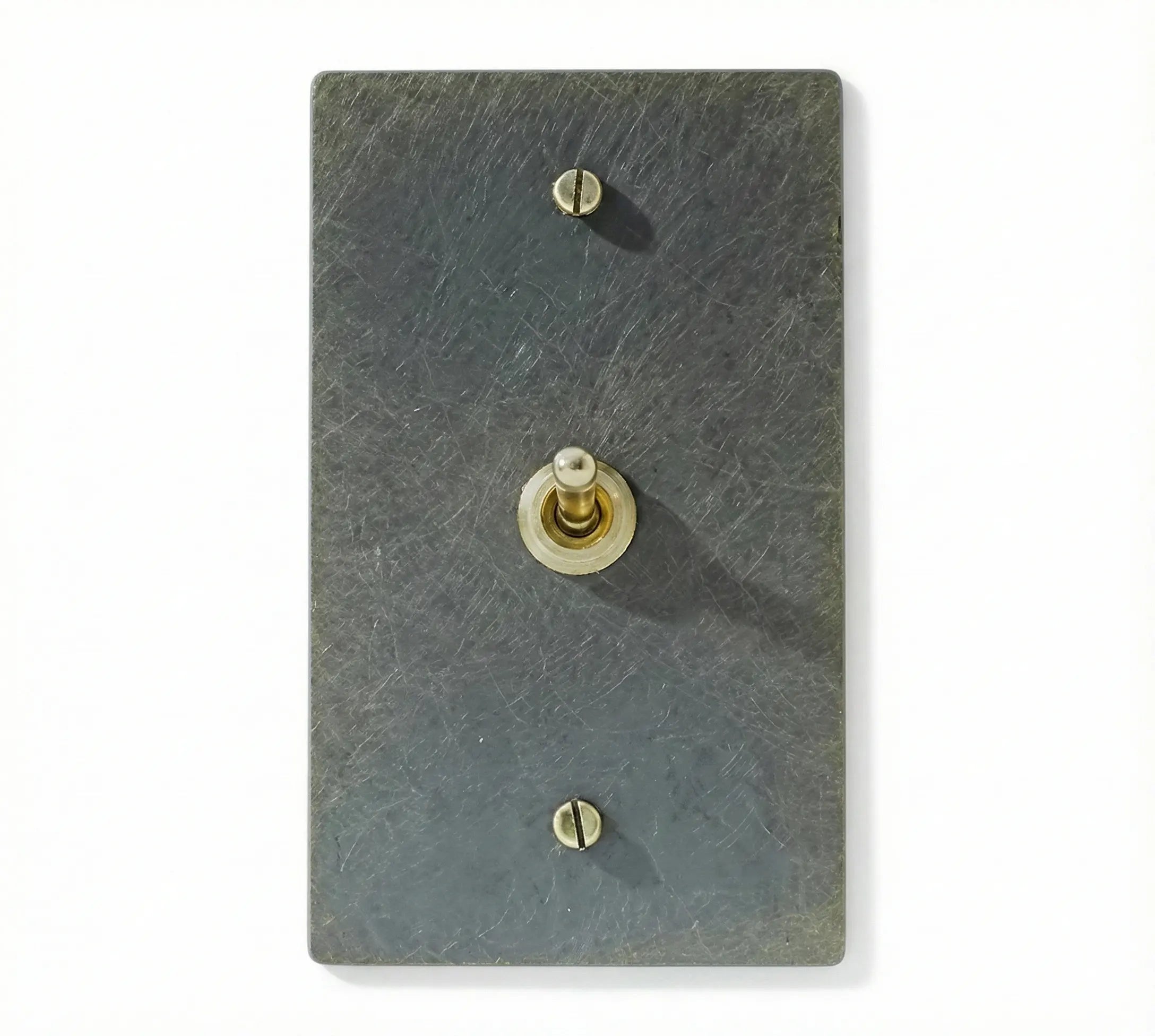 1-Gang Solid Brass Retro Toggle Light Switch