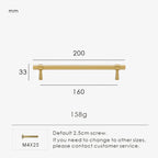 Measurement chart for a gold brass stepped ring pull 200 mm with dimensions and weight information.