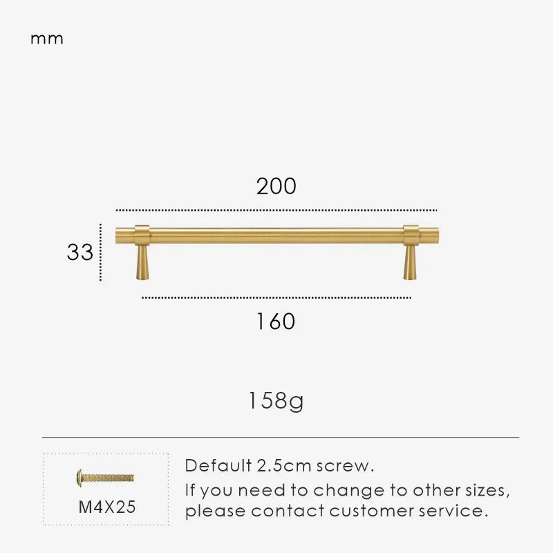 Measurement chart for a gold brass stepped ring pull 200 mm with dimensions and weight information.