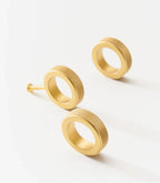Solid Brass Knurled Ring Cabinet Knob