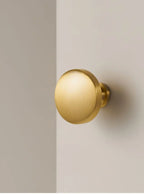 Solid Brass Round Cabinet Knob – Minimalist Design