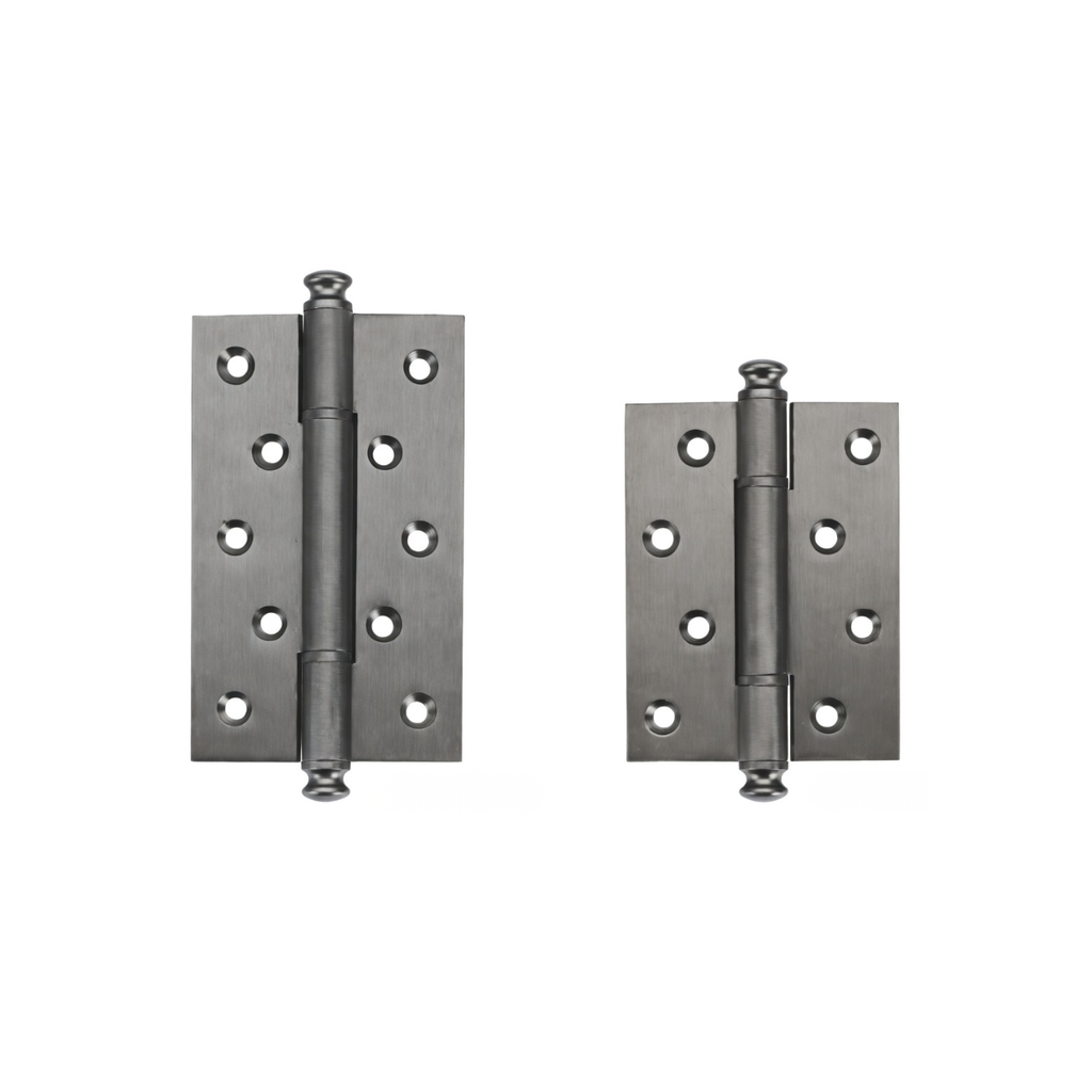 Plain Brass Butt Hinge — 4" or 5" H × 3.03" W