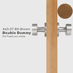 Round Solid Brass Door Knob Set, US Standard