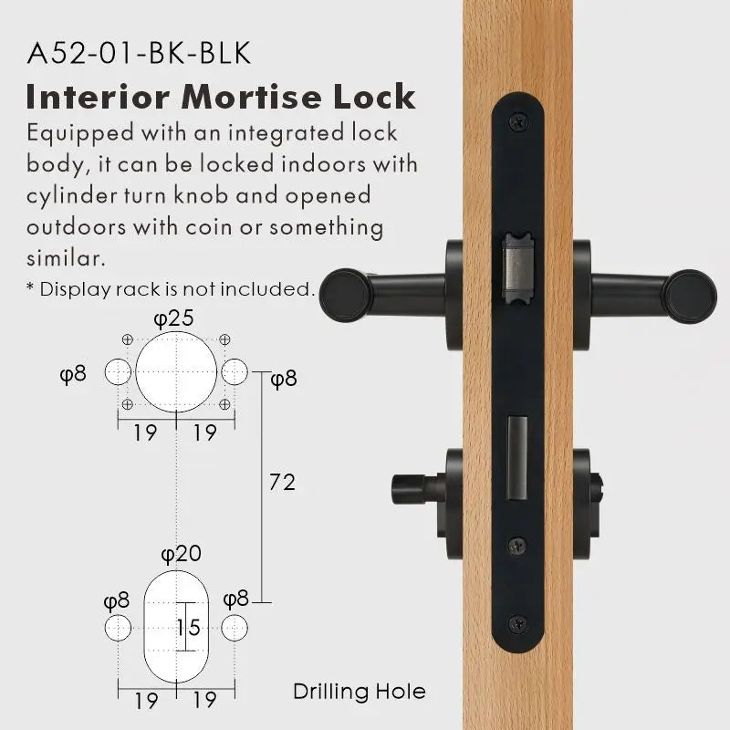 Cross Knurled Solid Brass Door Lever Set, European Mortise