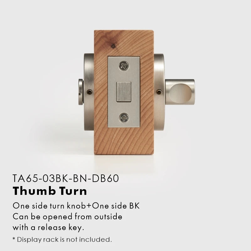 Plain Solid Brass Privacy Thumb Turn, US Standard