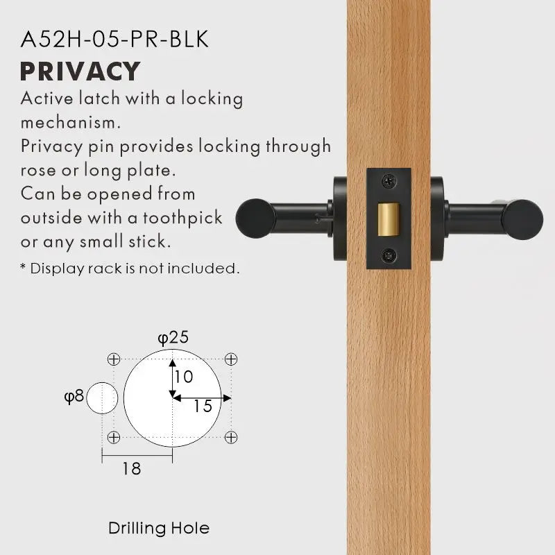 Plain Minimalist Solid Brass Door Lever Set, European Mortise