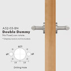 Linear Knurled Solid Brass Door Lever Set, European Mortise