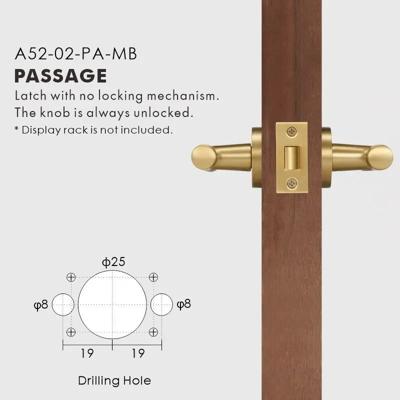 Diamond Knurled Solid Brass Door Lever Set, European Mortise