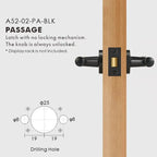 Diamond Knurled Solid Brass Door Lever Set, European Mortise