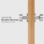 Round Solid Brass Door Knob Set, US Standard