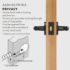 Diamond Knurled Solid Brass Door Lever Set, US Standard