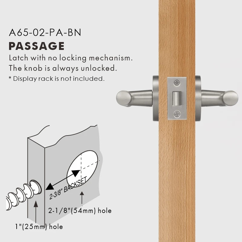 Diamond Knurled Solid Brass Door Lever Set, US Standard