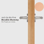 Leather Wrapped Solid Brass Door Lever Set, US Standard