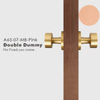 Round Solid Brass Door Knob Set, US Standard