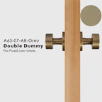 Round Solid Brass Door Knob Set, US Standard