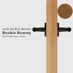 Leather Wrapped Solid Brass Door Lever Set, US Standard