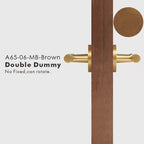 Leather Wrapped Solid Brass Door Lever Set, US Standard