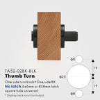 Linear Knurled Solid Brass Privacy Thumb Turn, European Mortise