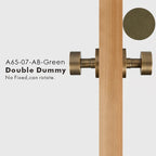 Round Solid Brass Door Knob Set, US Standard