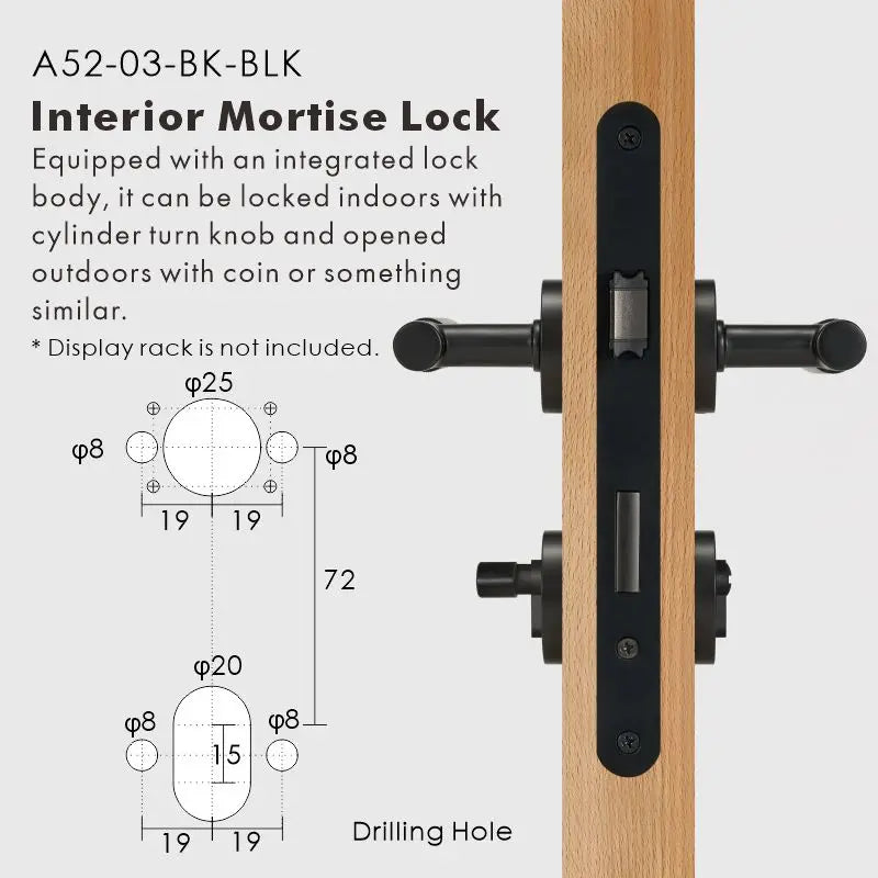 Linear Knurled Solid Brass Door Lever Set, European Mortise