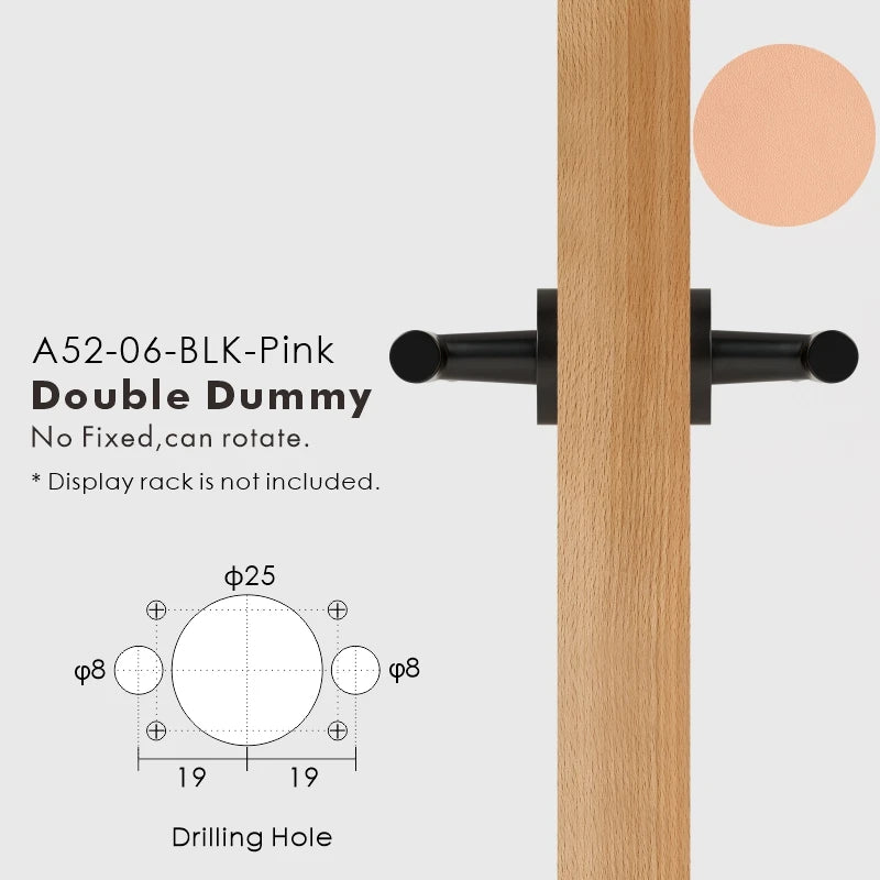 Leather Wrapped Solid Brass Door Lever Set, European Mortise