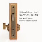 Solid Brass Sliding Door Privacy Lock