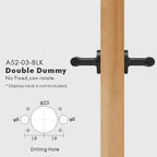 Linear Knurled Solid Brass Door Lever Set, European Mortise