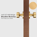 Round Solid Brass Door Knob Set, US Standard