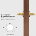 Diamond Knurled Solid Brass Door Lever Set, European Mortise
