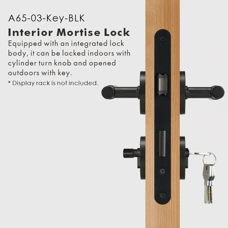 Linear Knurled Solid Brass Door Lever Set, US Standard