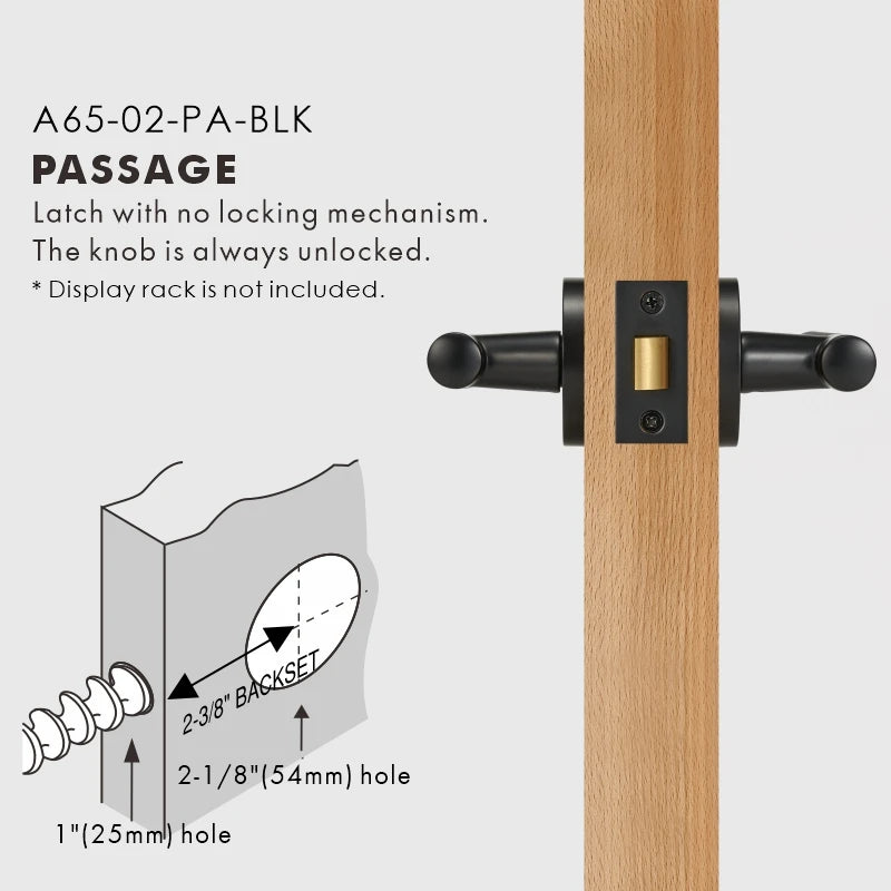 Diamond Knurled Solid Brass Door Lever Set, US Standard