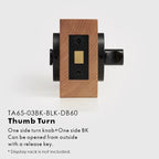 Plain Solid Brass Privacy Thumb Turn, US Standard