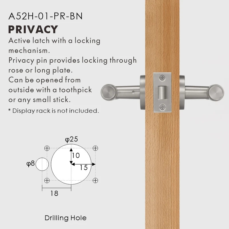 Cross Knurled Solid Brass Door Lever Set, European Mortise