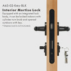 Diamond Knurled Solid Brass Door Lever Set, US Standard