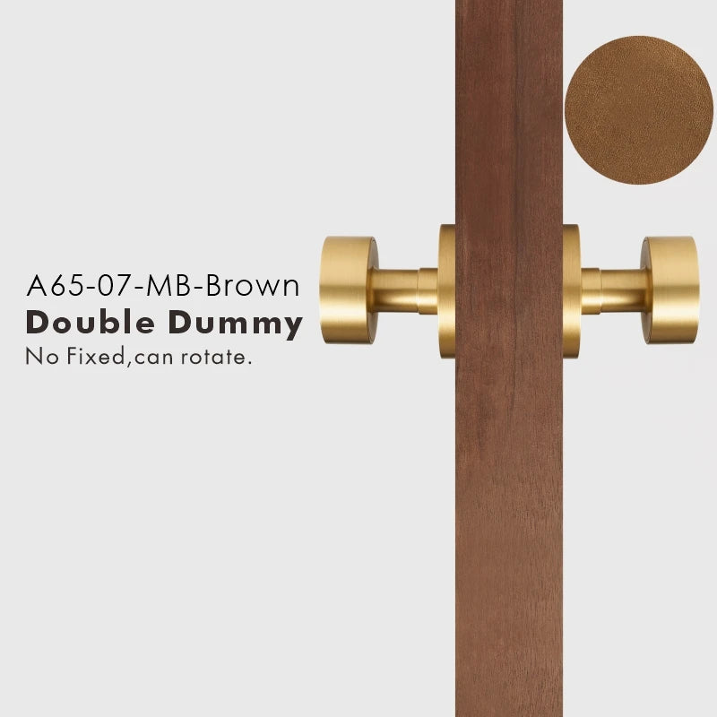 Round Solid Brass Door Knob Set, US Standard