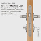 Diamond Knurled Solid Brass Door Lever Set, US Standard