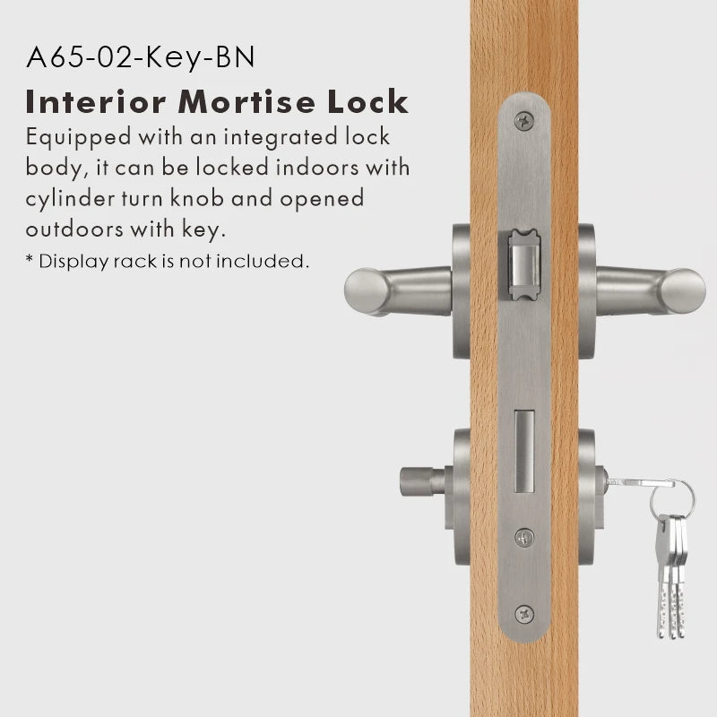 Diamond Knurled Solid Brass Door Lever Set, US Standard