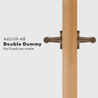 Slim Plain Solid Brass Door Lever Set, US Standard
