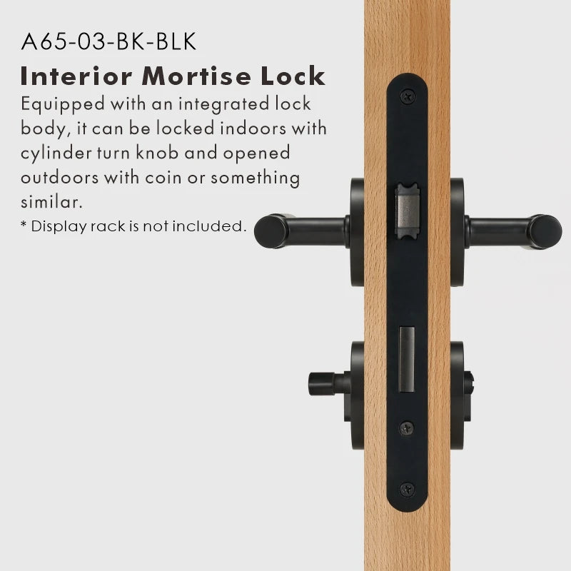 Linear Knurled Solid Brass Door Lever Set, US Standard