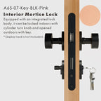 Round Solid Brass Door Knob Set, US Standard