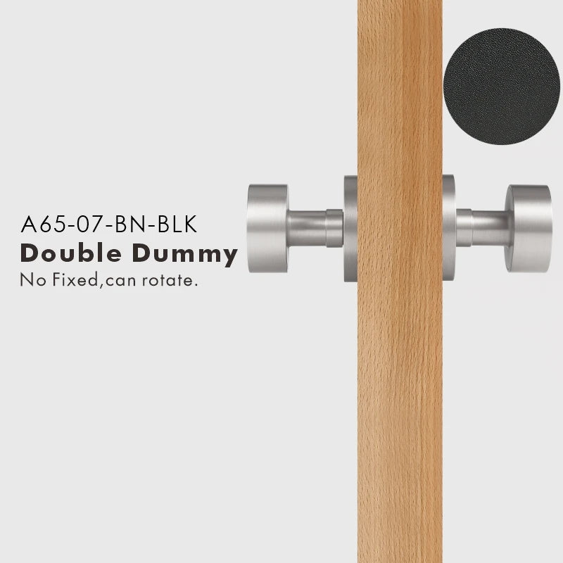 Round Solid Brass Door Knob Set, US Standard
