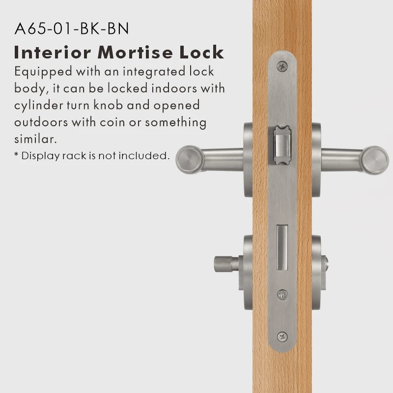 Cross Knurled Solid Brass Door Lever Set, US Standard